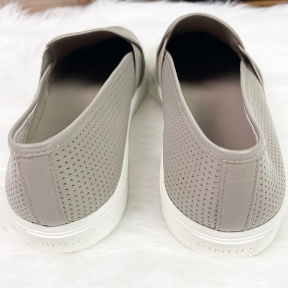 VINCE Blair Slip-On Sneakers Perforated Calf Skin Leather 10 Casual Loafers - Picture 7 of 11